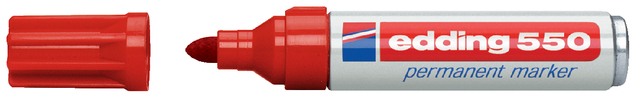 Viltstift edding 550 rond 3-4mm rood afbeelding