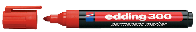 Viltstift edding 300 rond 1.5-3mm rood afbeelding