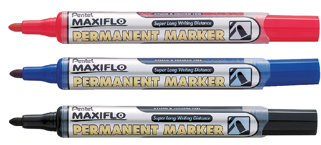 Viltstift Pentel NLF50 Maxiflo rond 1mm rood — Foto 2 van 2