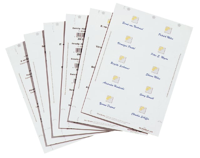 Badgekaart Durable 1455 bedrukbaar 54x90mm 200 stuks afbeelding