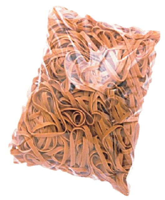 Elastiek Standard Rubber Bands 18 80x1.5mm 10kg 33300 stuks bruin — Foto 2 van 2
