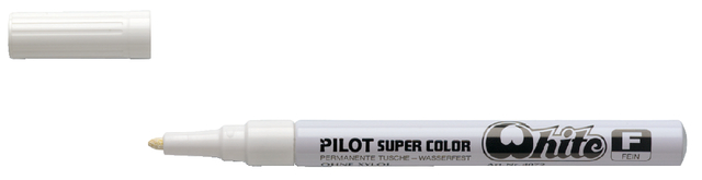 Viltstift PILOT Super Color lakmarker fijn wit afbeelding