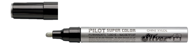 Viltstift PILOT Super Color lakmarker medium zilver afbeelding