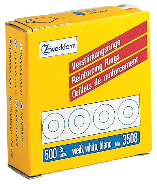 Versterkingsringen Avery Zweckform 3508 13Mm 500stuks wit afbeelding