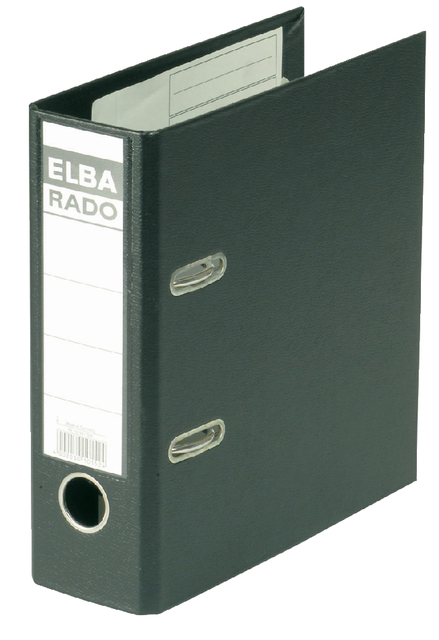 Ordner Elba Rado Plast A5 staand 75mm pvc zwart afbeelding