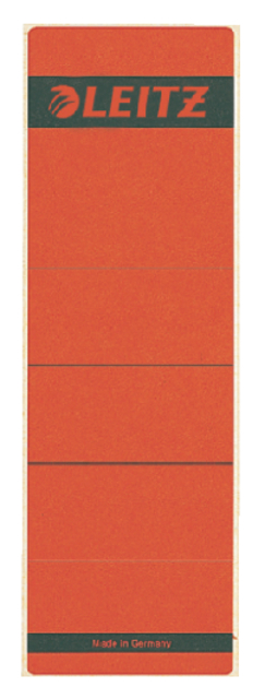 Rugetiket Leitz breed/kort 62x192mm zelfklevend rood 10 stuks afbeelding