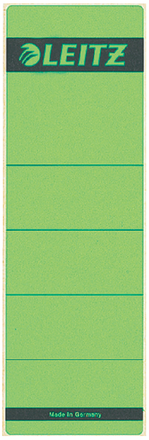 Rugetiket Leitz breed/kort 62x192mm zelfklevend groen 10 stuks afbeelding