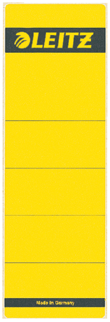 Rugetiket Leitz breed/kort 62x192mm zelfklevend geel 10 stuks afbeelding