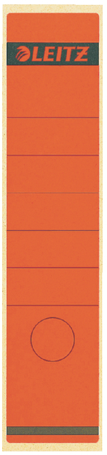 Rugetiket Leitz breed/lang 62x285mm zelfklevend rood 10 stuks afbeelding