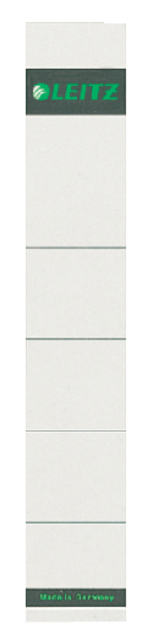 Rug-insteekkaart Leitz smal 32x191mm grijs 10 stuks afbeelding