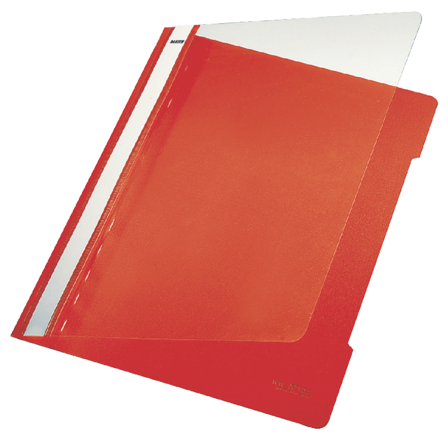 Snelhechter Leitz Standaard A4 gerecycled PP rood afbeelding