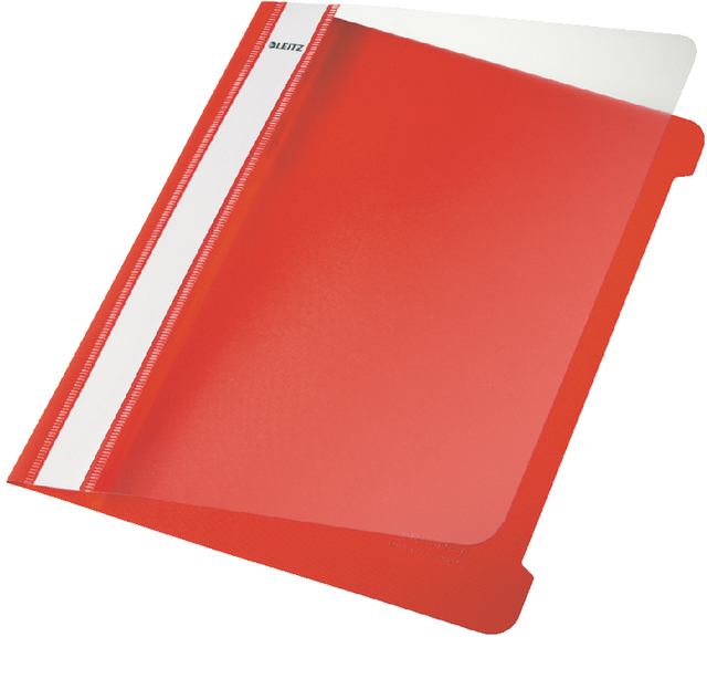 Snelhechter Leitz standaard A5 PVC rood afbeelding