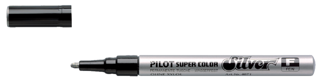 Viltstift PILOT Super Color lakmarker fijn zilver afbeelding