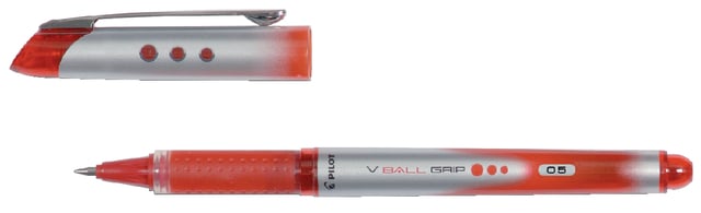 Rollerpen PILOT V-Ball Grip fijn rood afbeelding