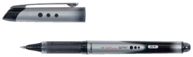 Rollerpen PILOT V-Ball Grip medium zwart afbeelding