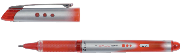 Rollerpen PILOT V-Ball Grip medium rood afbeelding
