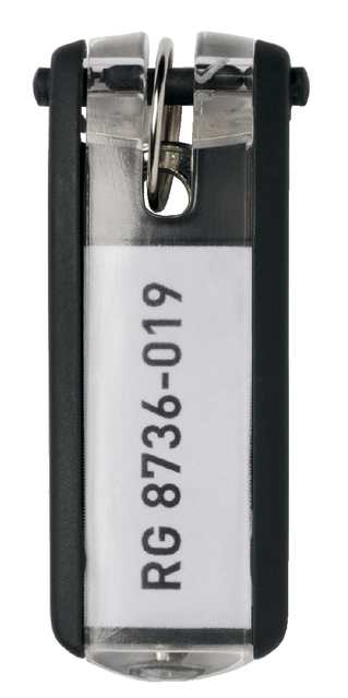 Sleutellabel Durable 1957 met ring zwart afbeelding