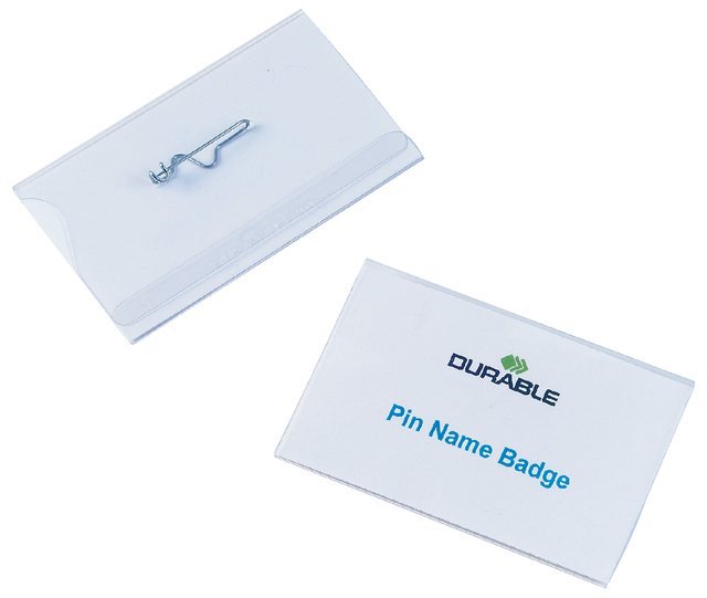 Badge Durable 8004 met speld 54x90mm afbeelding