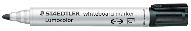 Whiteboardmarker Staedtler Lumocolor 351 rond zwart 2mm afbeelding
