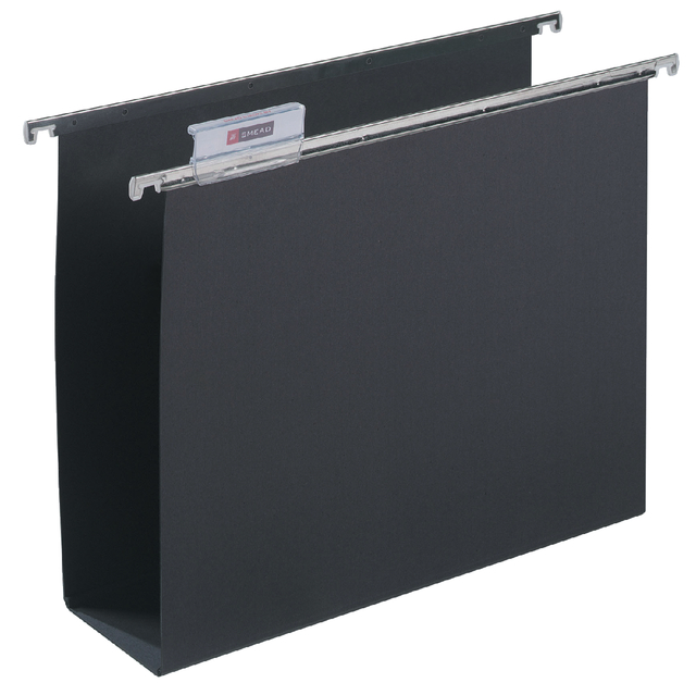 Hangmap Djois Alzicht A4 frontaal U-bodem 80mm zwart afbeelding