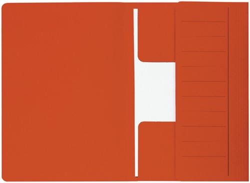 Dossiermap Secolor  Mammoet folio 3 kleppen 270gr rood