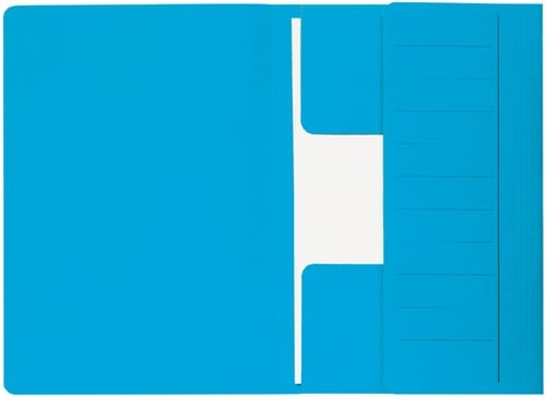 Dossiermap Secolor  Mammoet folio 3 kleppen 270gr blauw