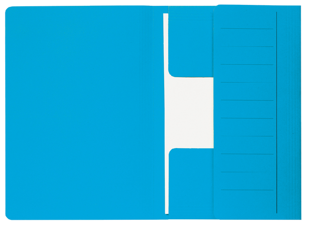 Dossiermap Secolor Mammoet folio 3 kleppen 270gr blauw afbeelding
