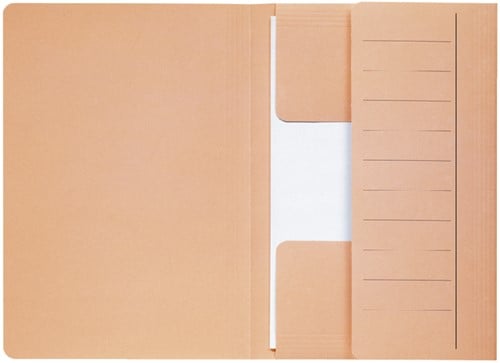 Dossiermap Secolor  Mammoet folio 3 kleppen 270gr chamois
