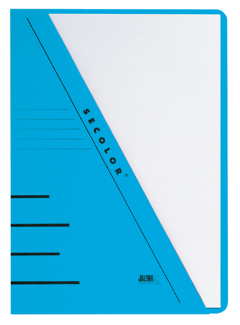 Insteekmap Djois Secolor A4 recycled 250gr blauw 10 stuks afbeelding