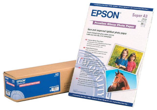 Inkjetpapier Epson S041315 A3 Premium glans 20 vel afbeelding