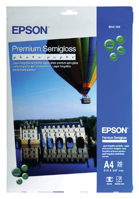 Inkjetpapier Epson S041332 A4 mat 251gr 20 vel afbeelding