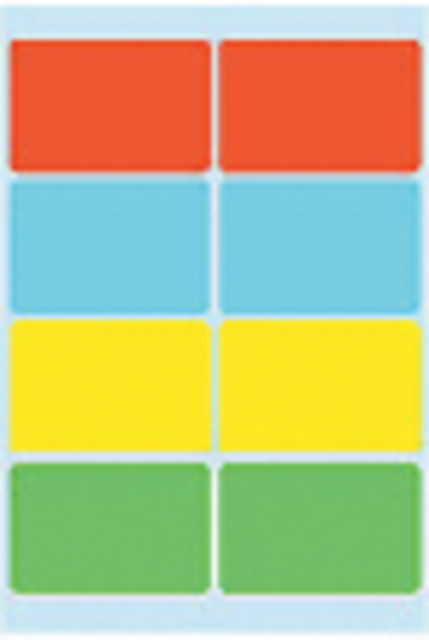 Etiket HERMA 3681 26x40mm assorti 40stuks afbeelding