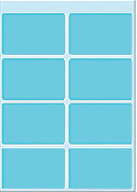 Etiket HERMA 3693 25x40mm blauw 40 stuks afbeelding