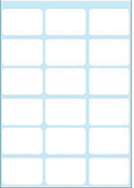 Etiket HERMA 3746 17x26mm wit 126 stuks afbeelding