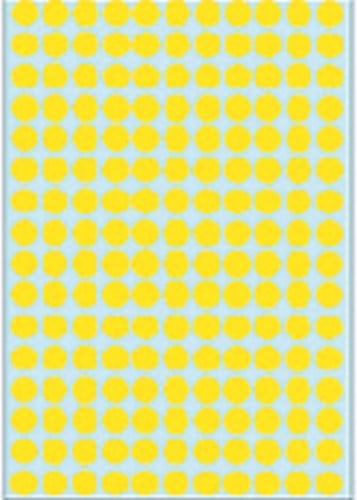 Etiket HERMA 2211 rond 8mm geel 5632stuks-2