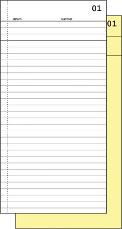 Commissieboek Expres SI-30020 210x105mm 50x2vel