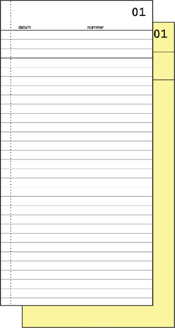 Commissieboek Expres SI-30020 210x105mm 50x2vel afbeelding