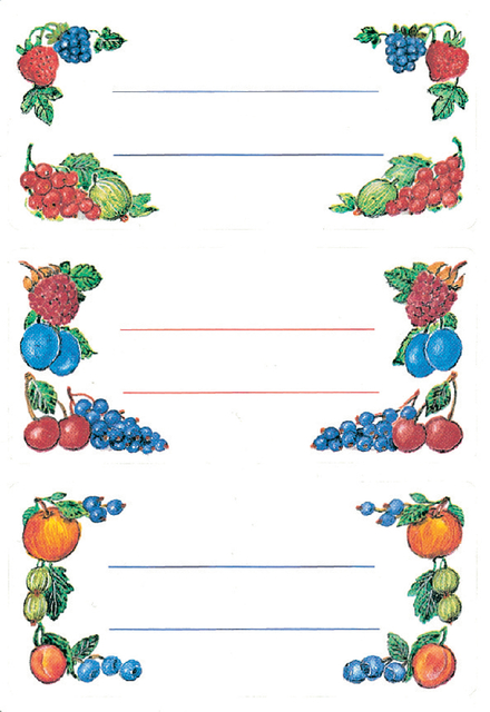 Etiket HERMA 3784 keuken fruit afbeelding
