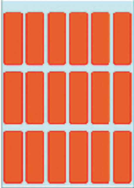 Etiket HERMA 3652 12x34mm rood 90 stuks afbeelding