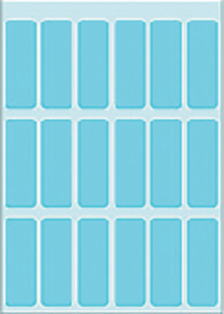 Etiket HERMA 3653 12x34mm blauw 90 stuks afbeelding