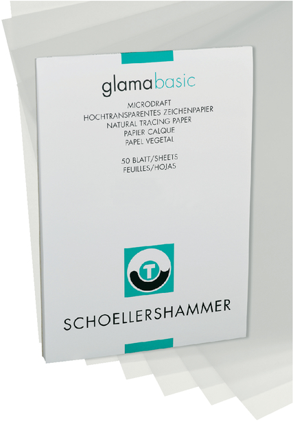 Ontwerpblok Schoellershammer A3 80-85gr transparant 50 vel afbeelding