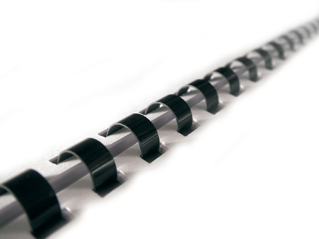 Bindrug GBC 14mm 21rings A4 zwart 100 stuks — Foto 2 van 2
