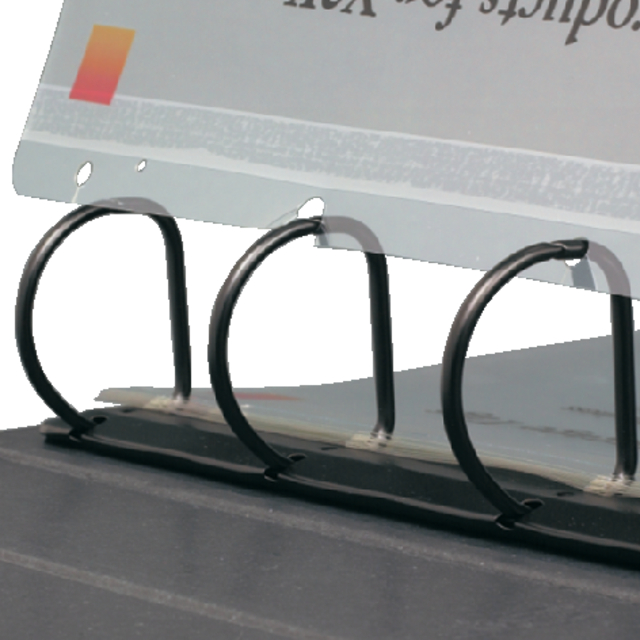 Opbergstrip Djois filestrip A4 295mm 2/4rings transparant 50 stuks — Foto 2 van 2