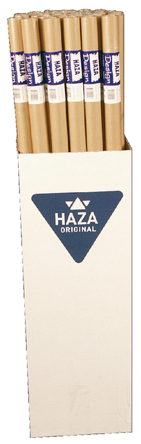 Inpakpapier HAZA Kraft gestreept 70gr 100cmx5m op rol afbeelding