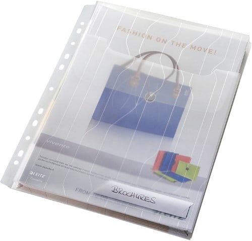 Combifile Leitz harmonica zichtmap A4 PP transparant 3 stuks