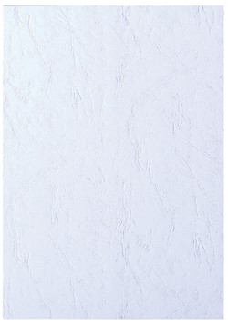 Voorblad GBC A4 lederlook wit 100 stuks