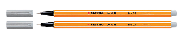 Fineliner STABILO point 88/94 fijn lichtgrijs afbeelding