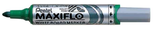 Whiteboardmarker Pentel MWL5M Maxiflo rond 3mm groen afbeelding