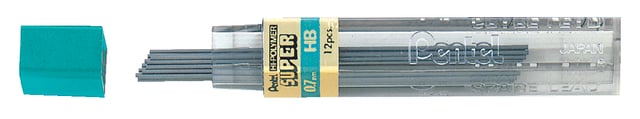 Potloodstift Pentel HB 0.7mm zwart koker à 12 stuks afbeelding