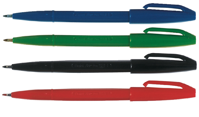 Fineliner Pentel Signpen S520 medium rood — Foto 2 van 2